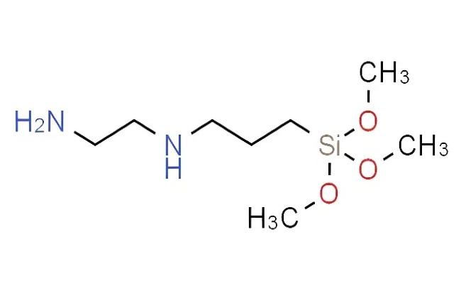 硅烷偶联剂KH-792 3-(2-氨乙基)-氨丙基三甲氧基硅烷 CAS No.：1760-24-3化学结构式