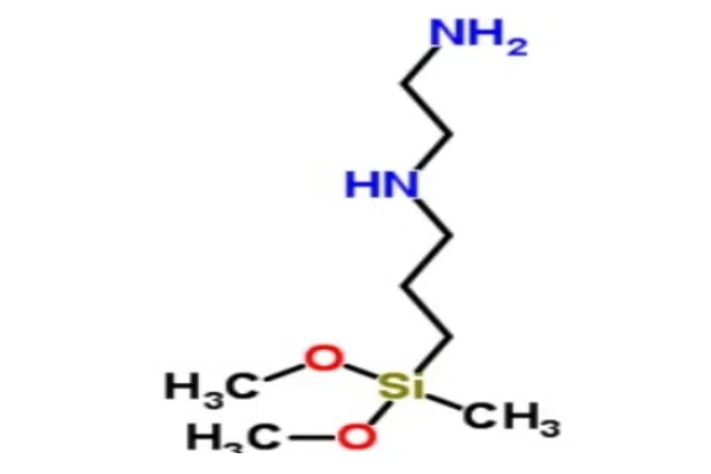  硅烷偶联剂KH-602 N-（β-氨乙基）-γ-氨丙基甲基二甲氧基硅烷 CAS No.：3069-29-2化学结构式