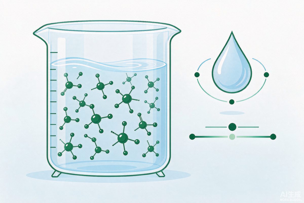 水性体系中硅烷偶联剂分子分散示意 水性体系中硅烷偶联剂分子分散示意